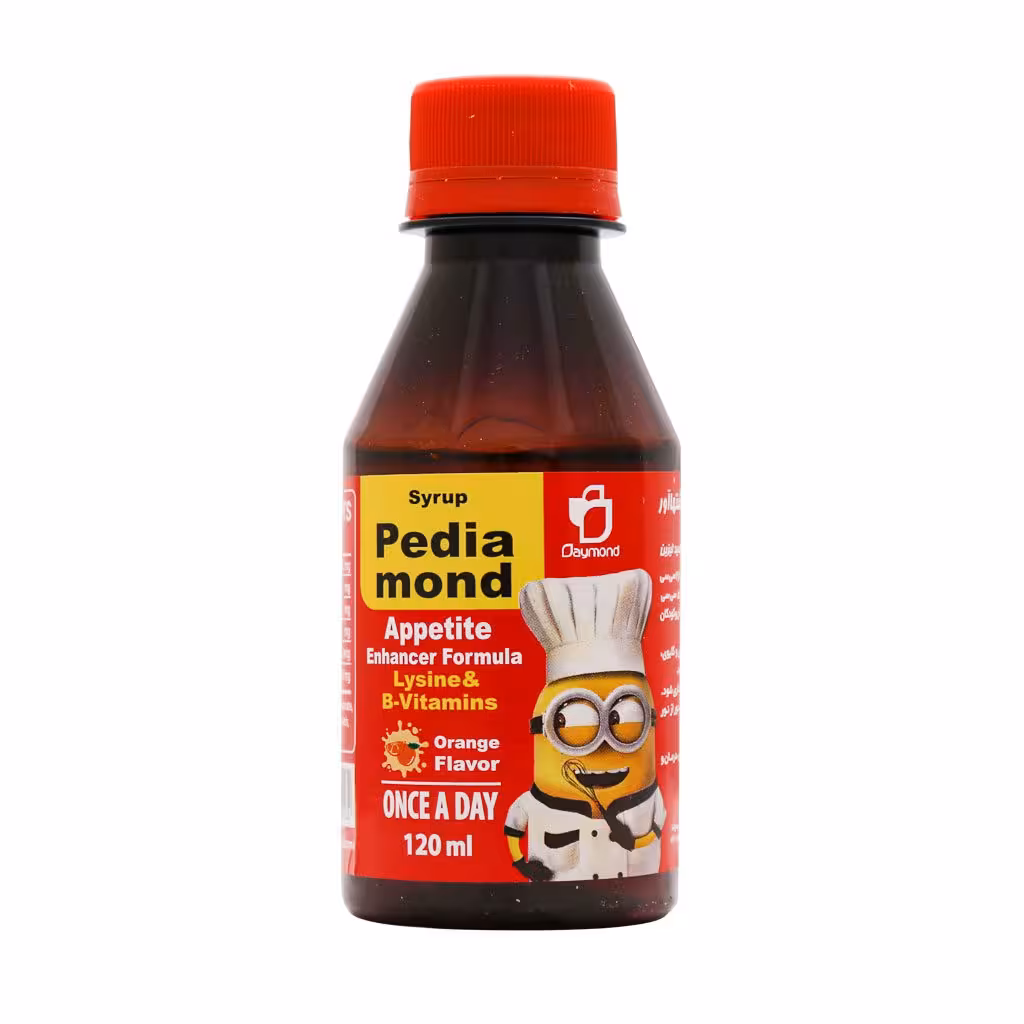 شربت اشتها آور پدیاموند دیموند طعم پرتقال (120 میل)