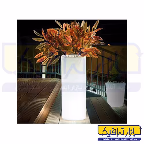گلدان نوری استوانه ای چراغ دار