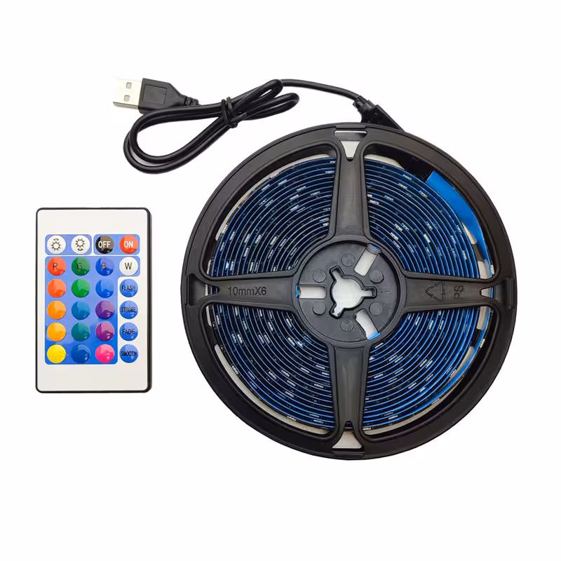 ریسه ال ای دی مدل RGB گیمینگ 4 سیم طرح 12v طول 5 متر