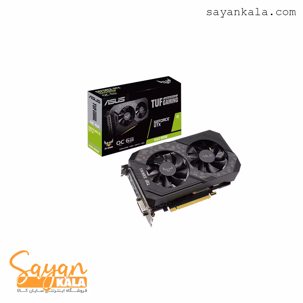 کارت گرفیک ایسوس مدل TUF-GTX1660S-O6G-GAMING