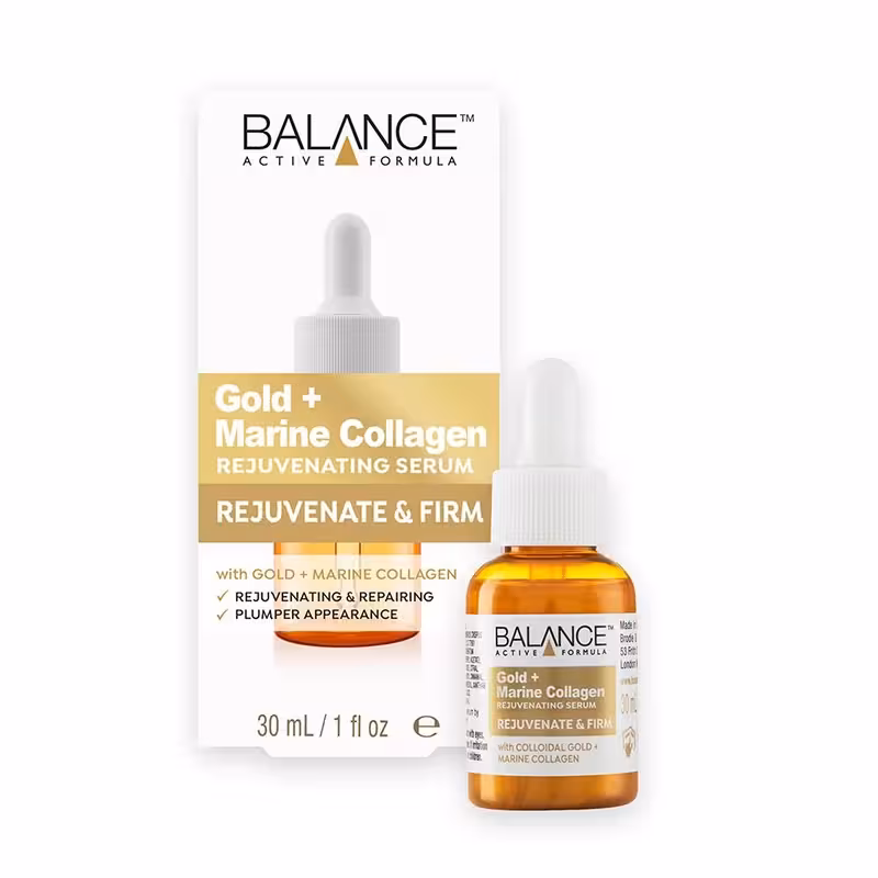 سرم ضد چروک بالانس مدل Gold Marine Collagen حجم 30 میلی لیتر