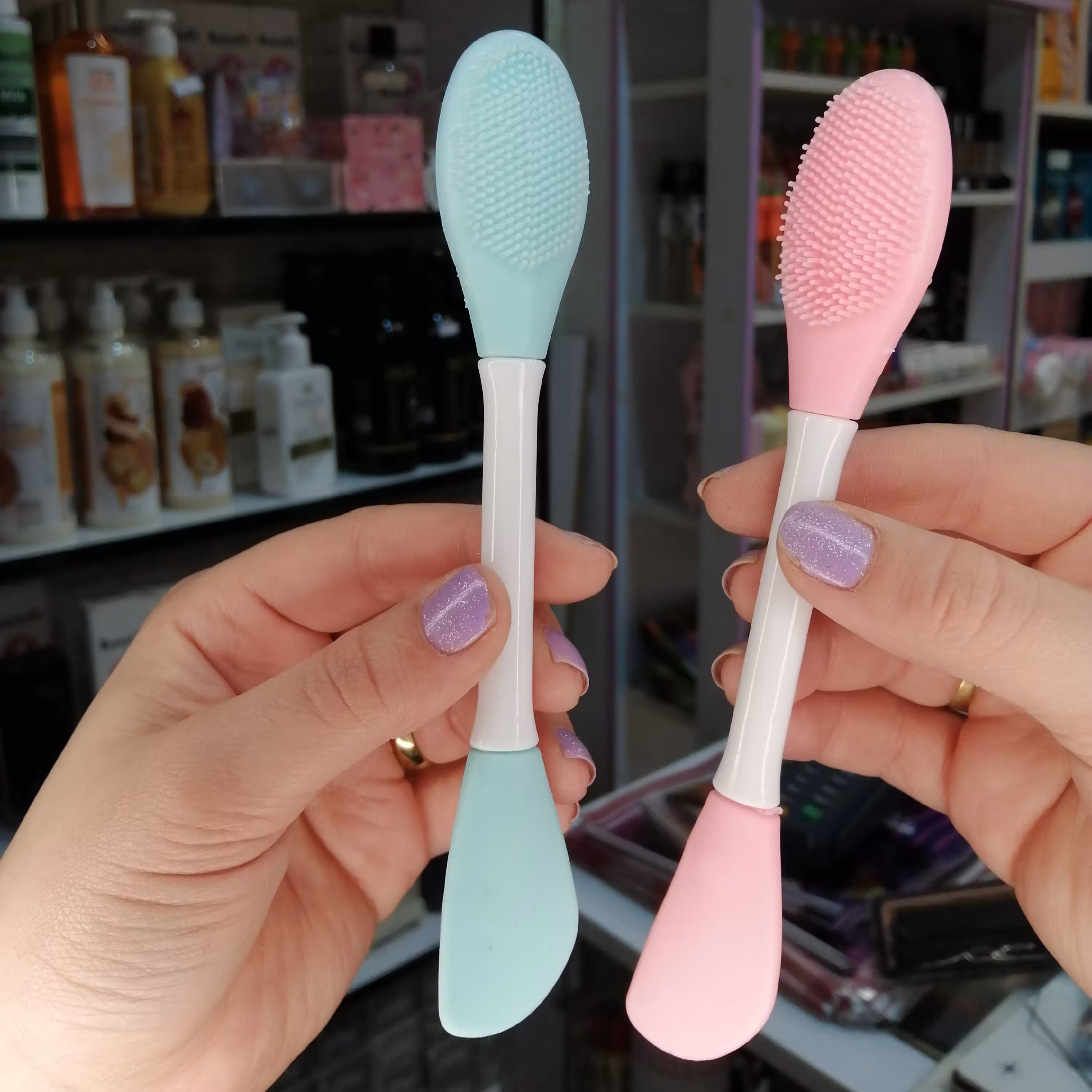 فیس براش سه طرفه با کیفیت و سیلیکونی 