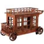 LOTUS  لوتوس  میز سرو و پذیرایی ایتالیایی قهوه ای  Z-9914-BRANDO