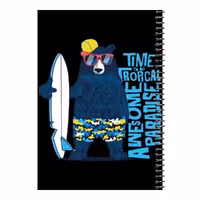 دفتر مشق 80 برگ اس جی مدل خرس اسکی