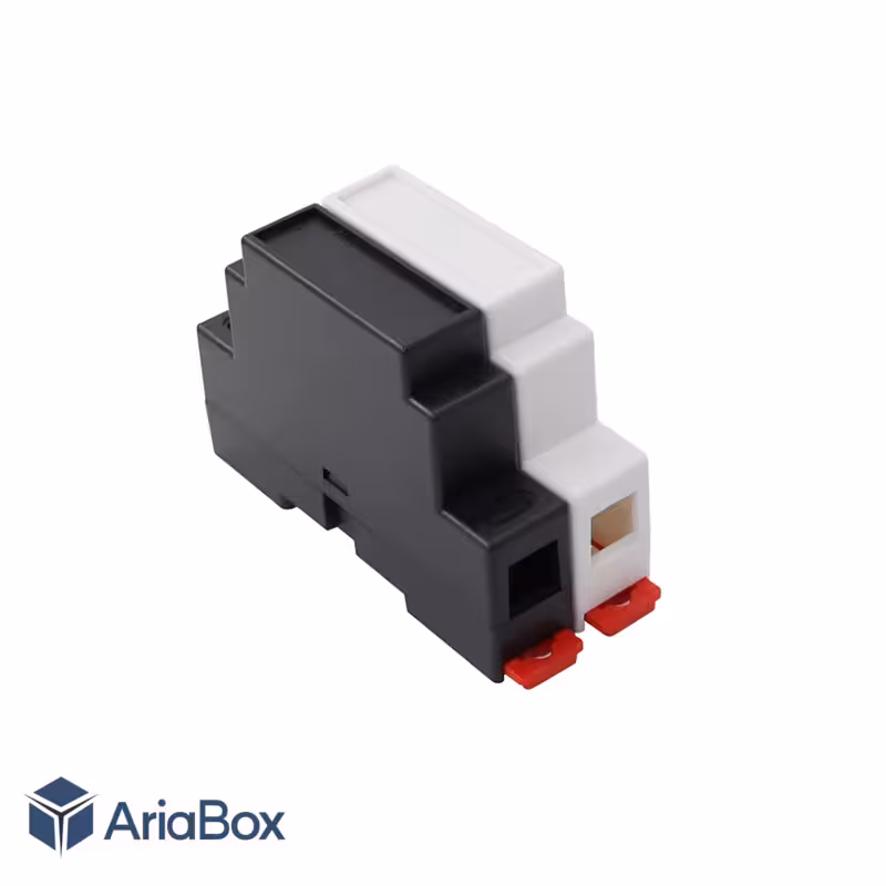 باکس ریلی ماژولار کوچک ABR110 با ابعاد 59×88×18 میلی متر