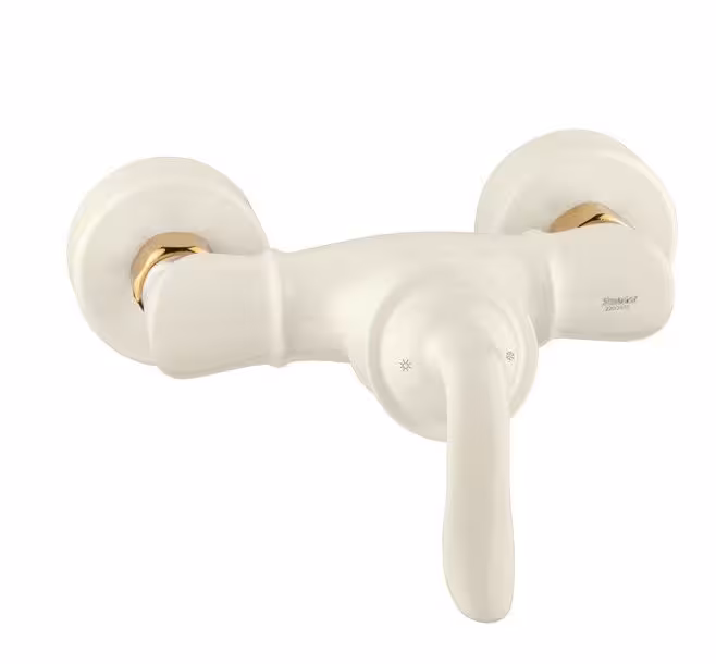 شیر توالت شودر مدل لوکا سفید طلایی