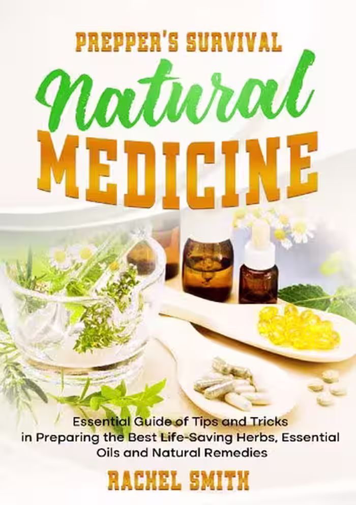 خرید و دانلود نسخه کامل کتاب Prepper’s Survival Natural Medicine: Essential Guide of Tips and Tricks in Preparing the Best Life-Saving Herbs, Essential Oils and Natural Remedies