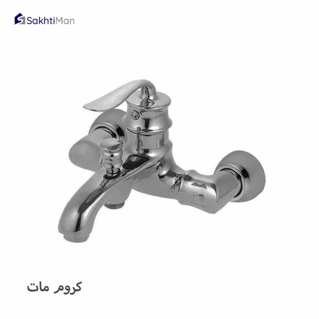 شیر دوش حمام مدل بامبو کروم مات