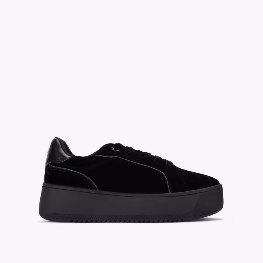 قیمت و خرید کفش زنانه مشکی کرت گایگر مدل lighter velvet sneaker اورجینال