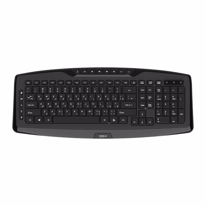 کیبورد بی سیم هیسکا مدل HISKA HX - KE240W