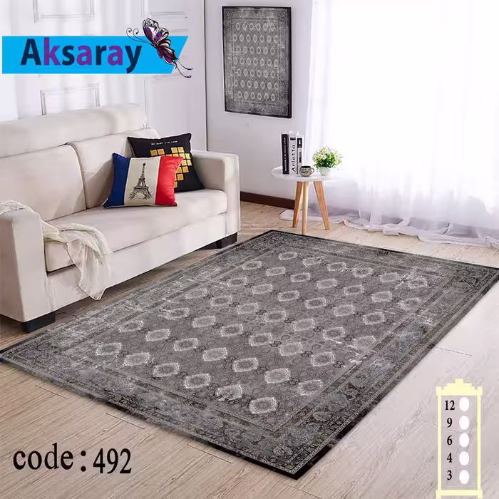 روفرشی کشدار مخمل شانل تراکم بالا طرح وینتیجی کد 492