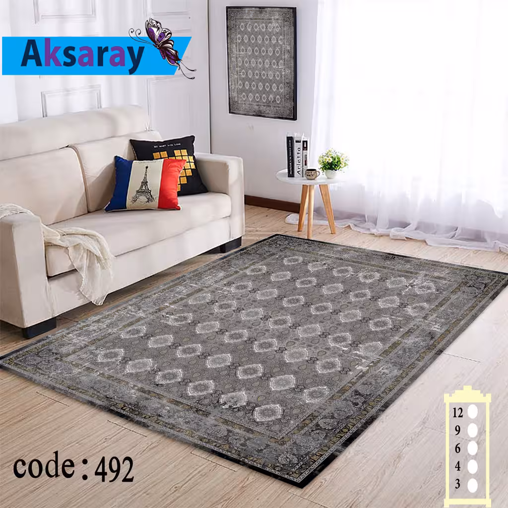 روفرشی کشدار مخمل شانل تراکم بالا طرح وینتیجی کد 492