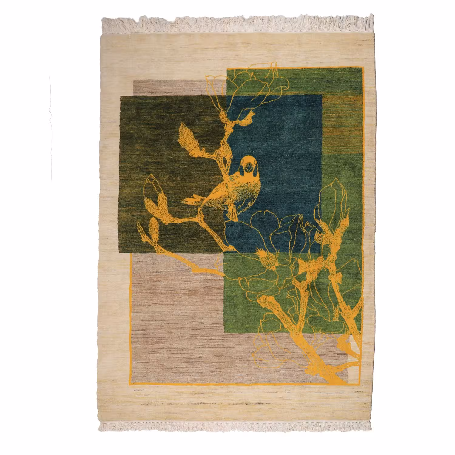 گبه دستباف چهار متری مدل مدرن کد 4020301