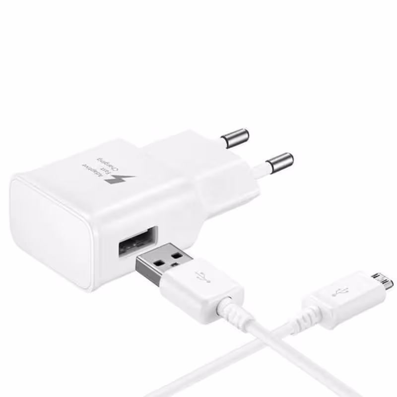شارژر اصلی سامسونگ با کابل میکرو Samsung Travel Adapter MICRO