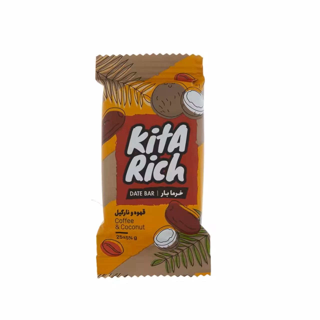 خرما بار قهوه و نارگیل کیتاریچ – 25 گرم