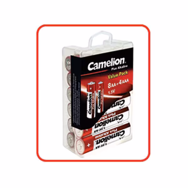 باتری قلمی و نیم قلمی آلکالاین پلاس 4 8 کملیون