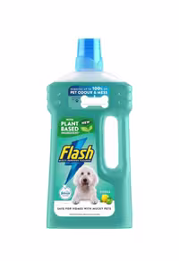 مایع پاک کننده چند منظوره flash اروپایی مخصوص پت با رایحه لیمو حجم 950 میل