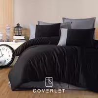 روتختی ساده مشکی و طوسی کاوری مدل Pure