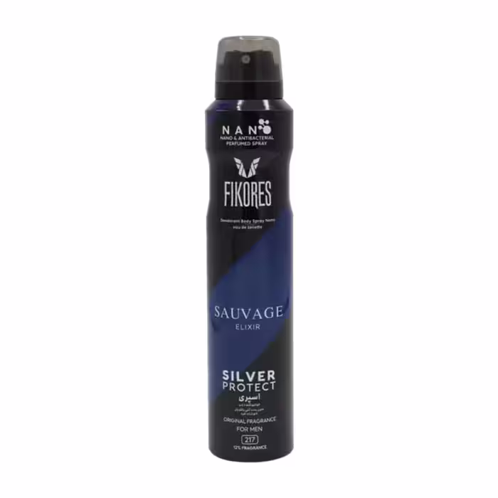 اسپری بدن مردانه فیکورس مدل Sauvage elixir حجم 200 میلی لیتر