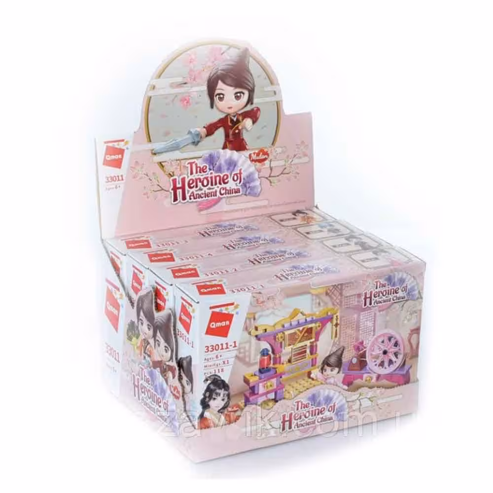 ساختنی کیومن مدل دختر مبارز کد C33011 مجموعه چهار عددی