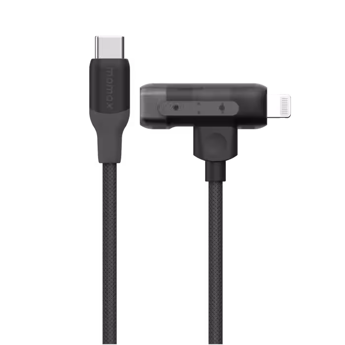 کابل تبدیل 1-Link Flow Duo | USB-C to USB-C & Lightning Braided Cable (1.5m) مومکس (momax)