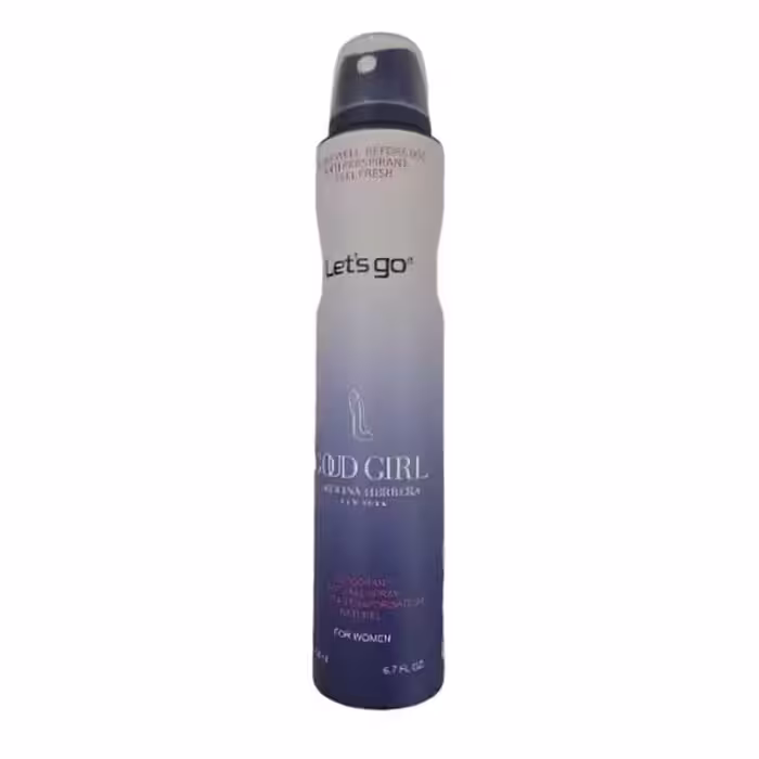 اسپری خوشبو کننده بدن زنانه lets go لتس گو good girl حجم 200 میلی لیتر | Let’s Go women’s Body Deodorant Spray Model good girl 200 ml