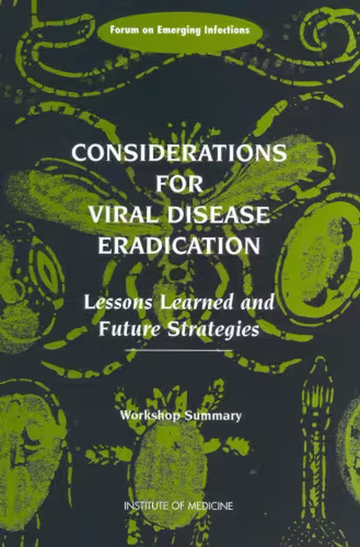خرید و دانلود نسخه کامل کتاب Considerations for Viral Disease Eradication