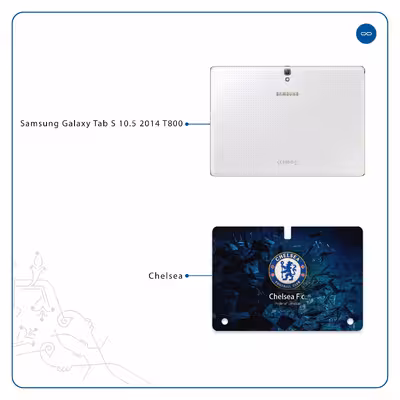 برچسب پوششی ماهوت مدل Chelsea مناسب برای تبلت سامسونگ Galaxy Tab S 10.5 2014 T800