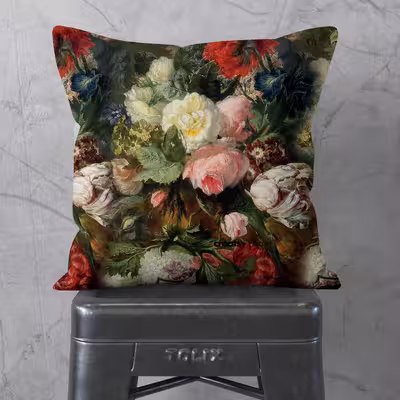 کاور کوسن مدل گل دورو طرح دار کد 140046