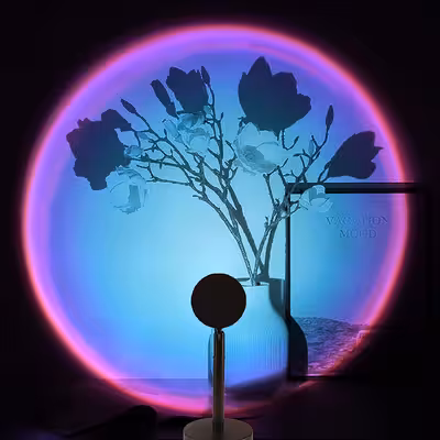 چراغ رومیزی مدل غروب خورشید rgb