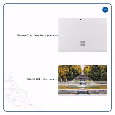 برچسب پوششی ماهوت مدل SHAHZADEH-Garden مناسب برای تبلت مایکروسافت Surface Pro 2 2013