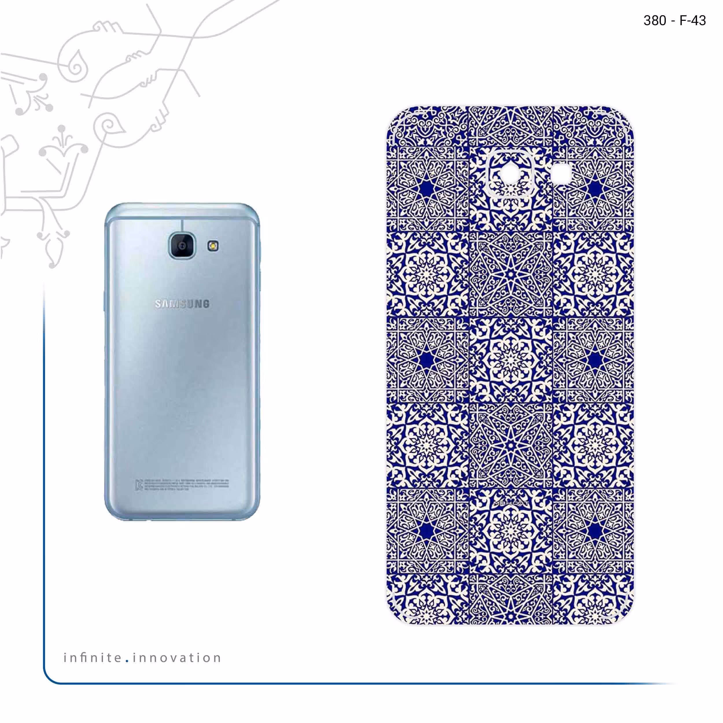 برچسب پوششی ماهوت مدل Iran Tile 11 مناسب برای گوشی موبایل سامسونگ Galaxy A8 2016