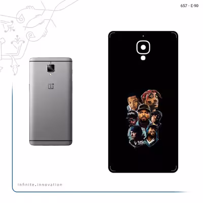 برچسب پوششی ماهوت مدل Great Rappers Digital Art مناسب برای گوشی موبایل وان پلاس 3