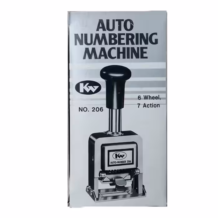  مهر شماره زن کی دبلیو مدل 6 رقم فارسی کد 34