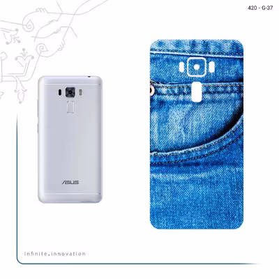 برچسب پوششی ماهوت مدل Fabric Texture 7 مناسب برای گوشی موبایل ایسوس Zenfone 3 Laser ZC551KL