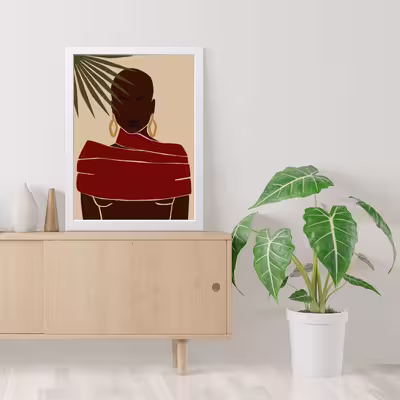 تابلو مدل مینیمال Girl کد m2549-w