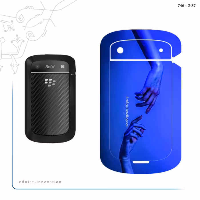 برچسب پوششی ماهوت مدل Artificial intelligence 1 مناسب برای گوشی موبایل بلک بری Bold Touch 9900