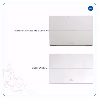برچسب پوششی ماهوت مدل Matte-White مناسب برای تبلت مایکروسافت Surface Pro 3 2014