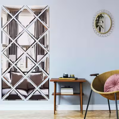 آینه مدل مربع بسته 22 عددی