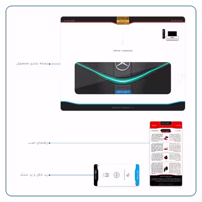 برچسب پوششی ماهوت مدل Mercedes-Benz مناسب برای تبلت سونی Xperia Tablet Z LTE 2013