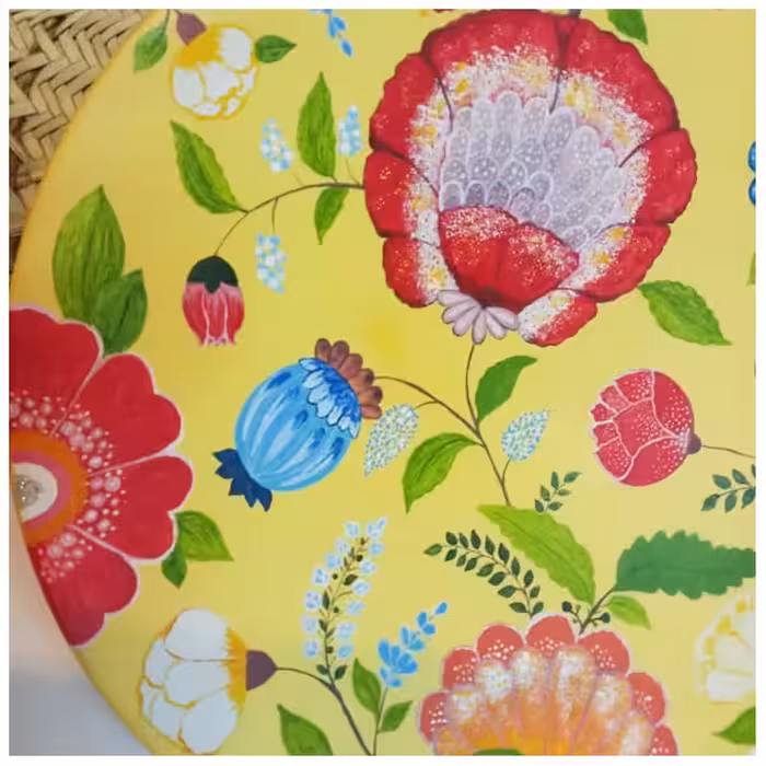 بشقاب دیوارکوب سفالی مدل بهار کد 001