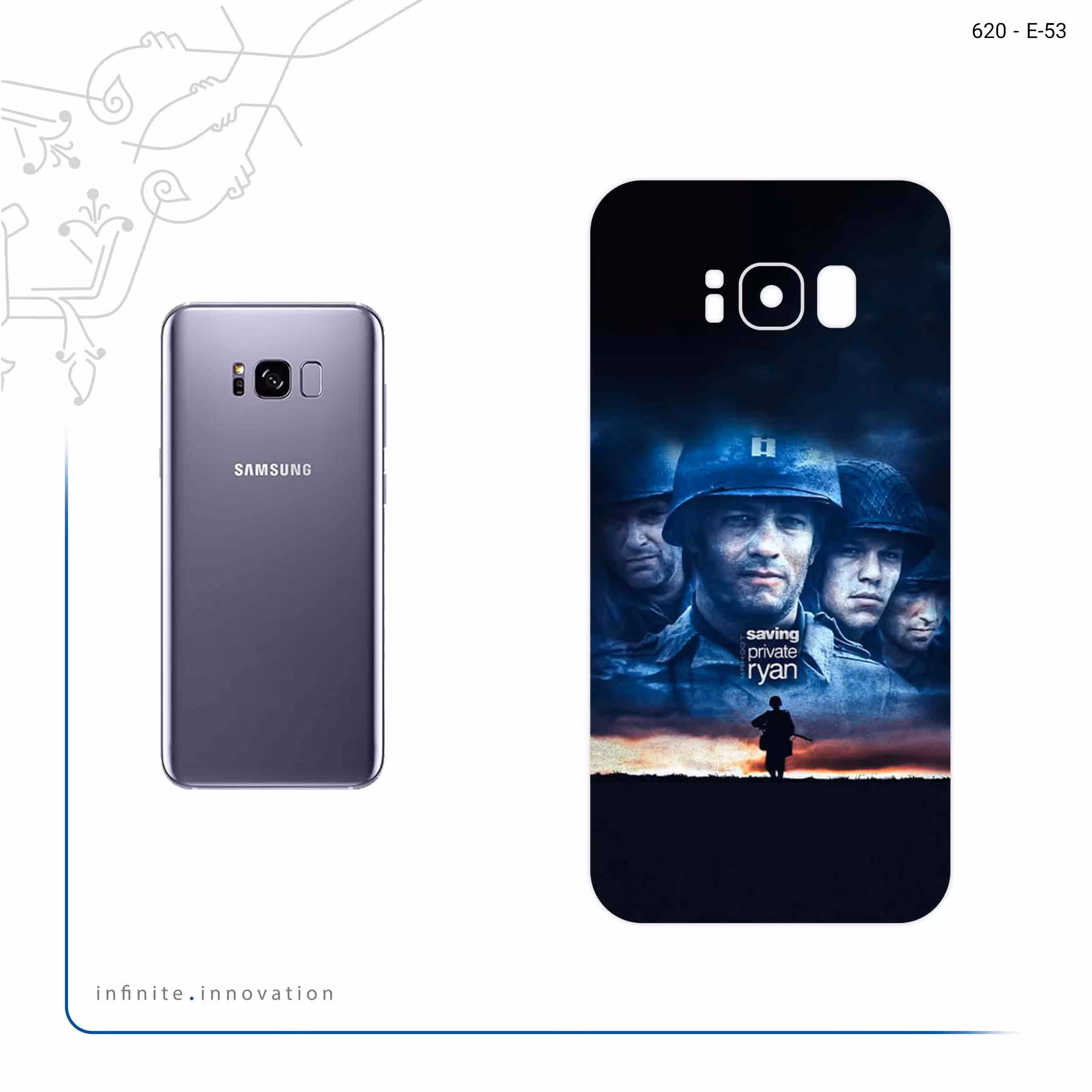 برچسب پوششی ماهوت مدل Saving Private Ryan مناسب برای گوشی موبایل سامسونگ Galaxy S8