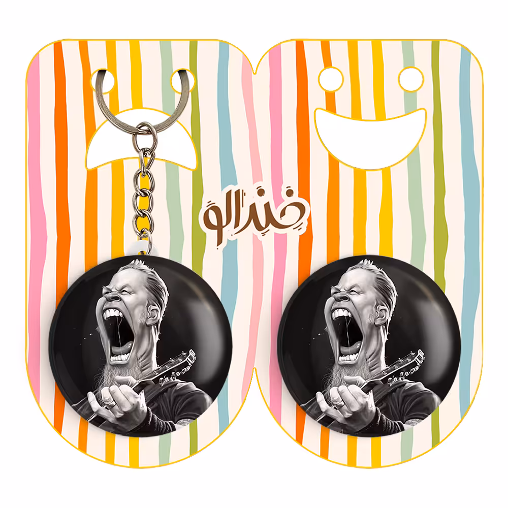 پیکسل خندالو مدل جیمز هتفیلد گروه متالیکا کد 3264 به همراه جاکلیدی