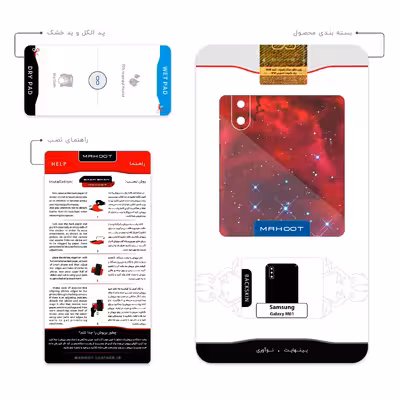 برچسب پوششی ماهوت مدل Universe b NASA 10 مناسب برای گوشی موبایل سامسونگ Galaxy M01