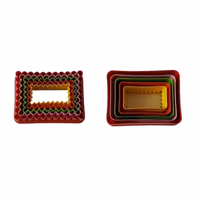 قالب شیرینی به گز مدل مستطیل مجموعه 5 عددی