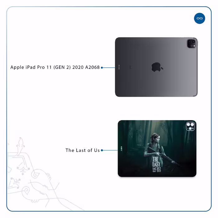 برچسب پوششی ماهوت مدل The Last of Us مناسب برای تبلت اپل iPad Pro 11 (GEN 2) 2020 A2068