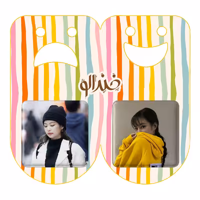 پیکسل خندالو مدل جنی بلک پینک کد 1411414107 مجموعه 2 عددی