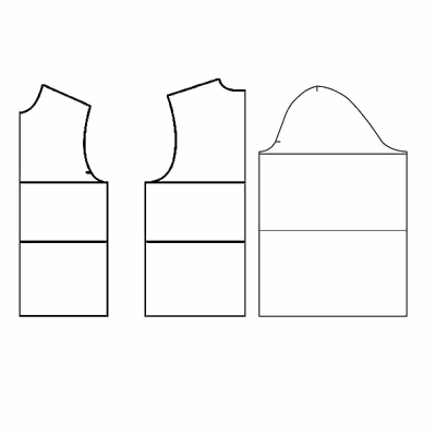 الگو خیاطی بالاتنه و آستین و شلوار کودک متد مولر سایز 2 تا 14 کد 2 مجموعه 11 عددی
