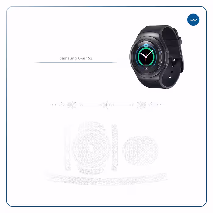 برچسب ماهوت طرح Gloss-Transparent مناسب برای ساعت هوشمند سامسونگ Galaxy Gear S2