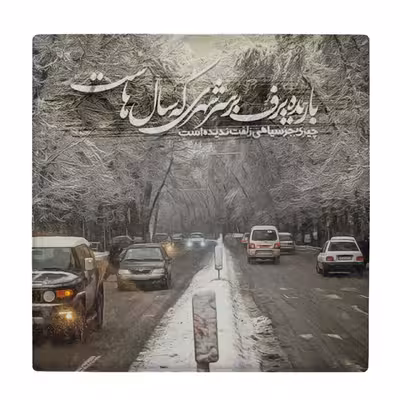  زیر لیوانی  طرح باریده برف کد    6290654_5938